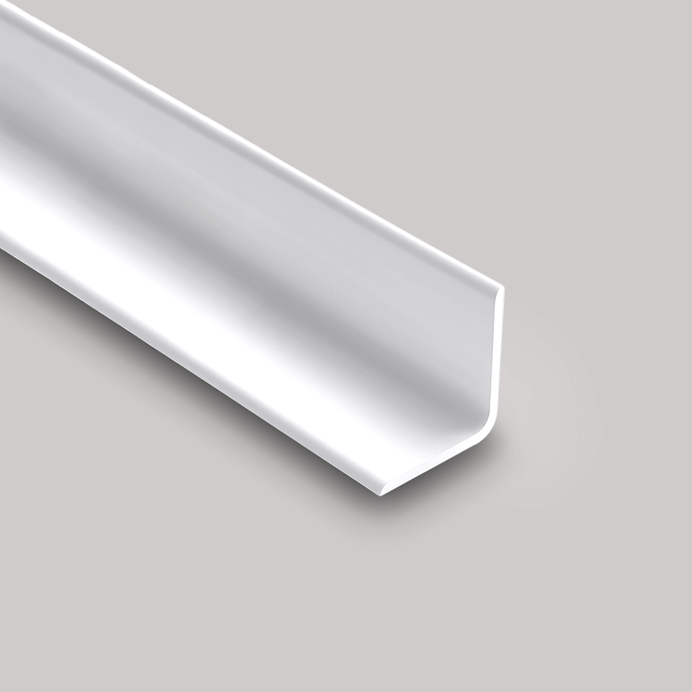 Hygienic White Satin Wall Cladding 38mm Internal Angle 3.05m image